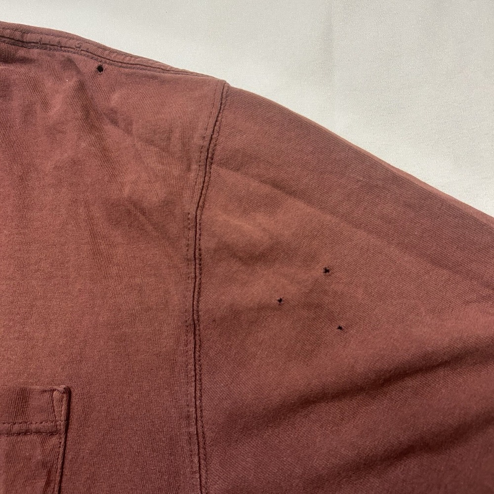 Carhartt Pocket Shirt Men XL Maroon Short Sleeve Sun Faded Thrashed Skate Grunge - Picture 7 of 16